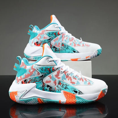 Herren-Basketballschuhe mit Grafikmuster