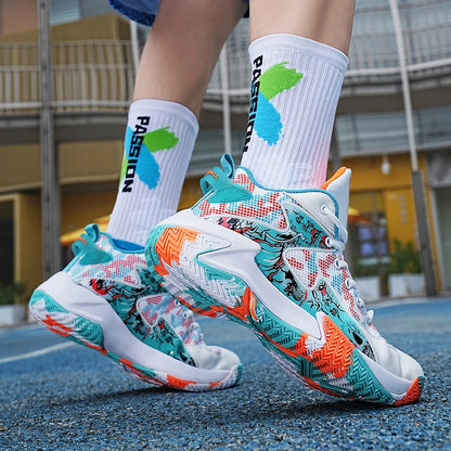 Herren-Basketballschuhe mit Grafikmuster