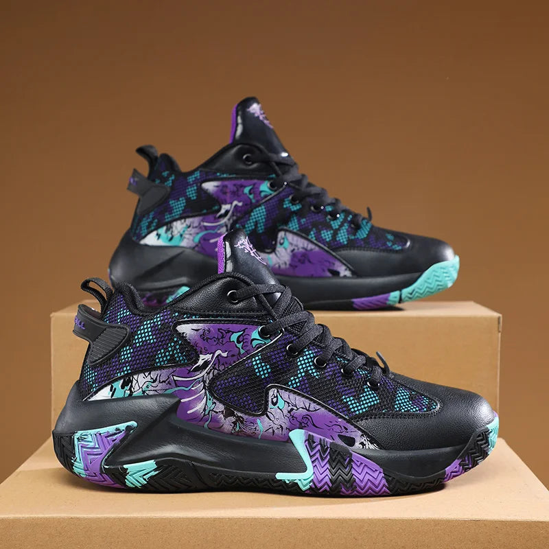 Herren-Basketballschuhe mit Grafikmuster