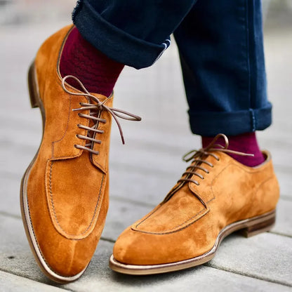 Herren-Oxford-Schuhe mit mandelförmiger Spitze