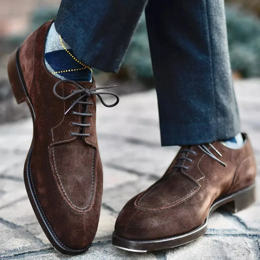 Herren-Oxford-Schuhe mit mandelförmiger Spitze