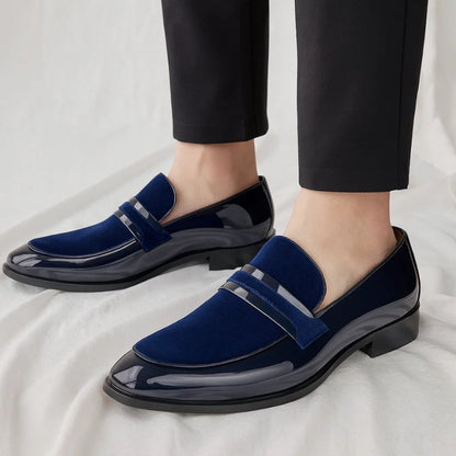 Herren-Penny-Loafer mit strukturiertem Detail