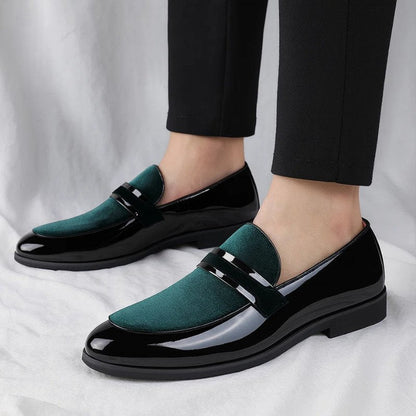 Herren-Penny-Loafer mit strukturiertem Detail