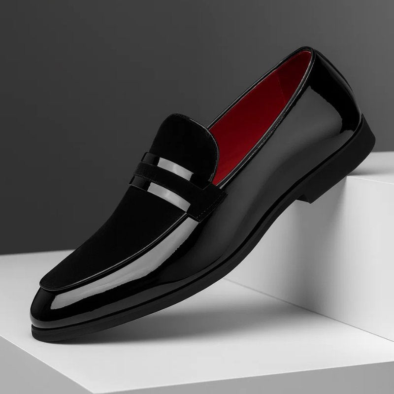 Herren-Penny-Loafer mit strukturiertem Detail