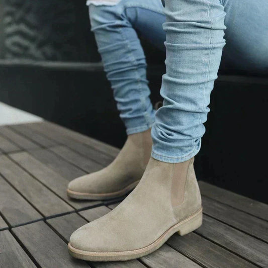 Herren-Chelsea-Boots mit elastischen Einsätzen
