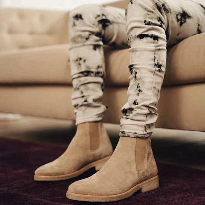 Herren-Chelsea-Boots mit elastischen Einsätzen