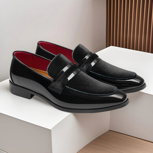 Herren-Loafer mit glänzender Oberfläche