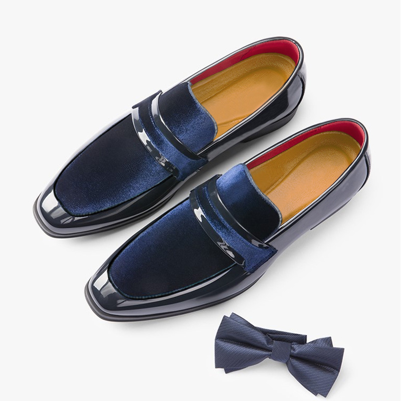 Herren-Loafer mit glänzender Oberfläche