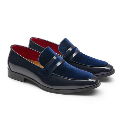 Herren-Loafer mit glänzender Oberfläche
