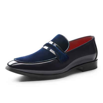 Herren-Loafer mit glänzender Oberfläche