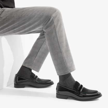 Herren-Loafer mit glänzender Oberfläche