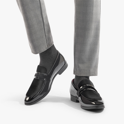 Herren-Loafer mit glänzender Oberfläche