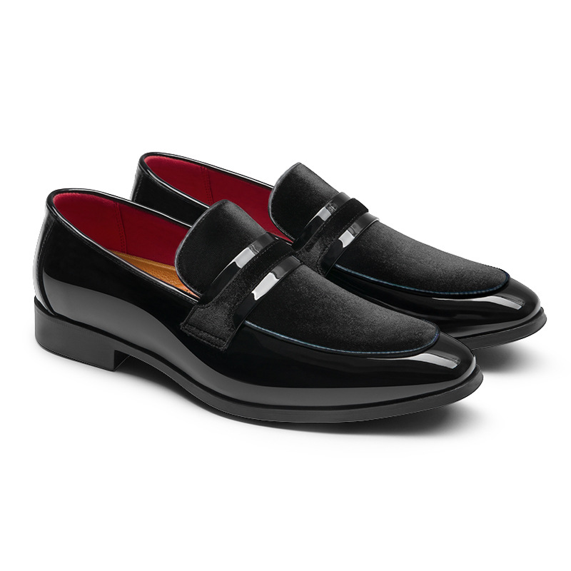 Herren-Loafer mit glänzender Oberfläche