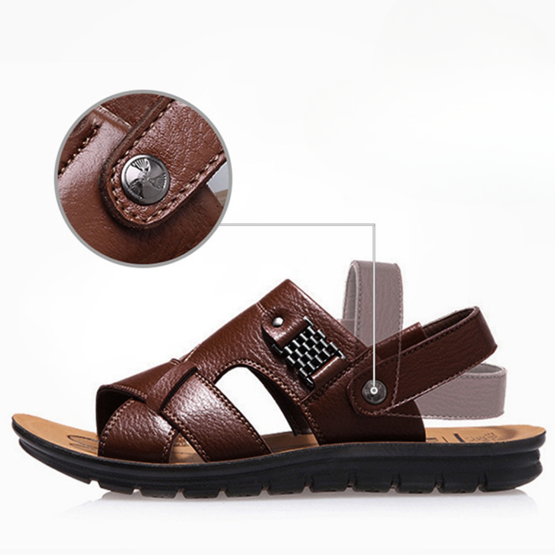 Herren-Sandalen mit Fußgewölbestütze