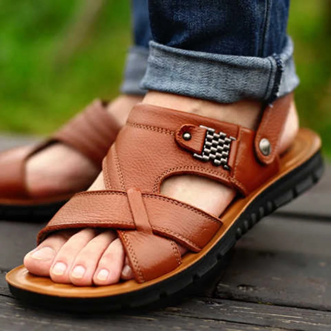 Herren-Sandalen mit Fußgewölbestütze