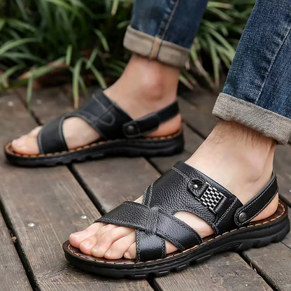 Herren-Sandalen mit Fußgewölbestütze