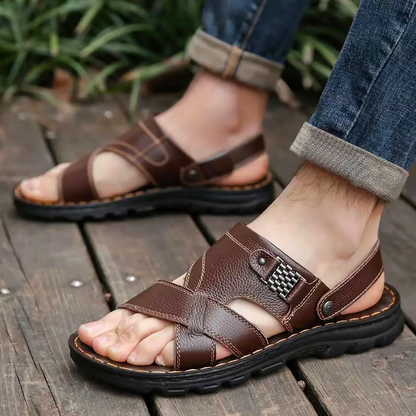 Herren-Sandalen mit Fußgewölbestütze