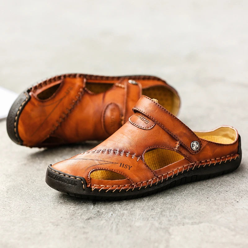 Herren-Sandalen mit verstellbarem Fersenriemen