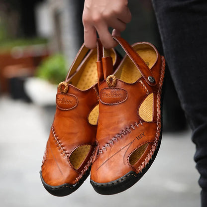 Herren-Sandalen mit verstellbarem Fersenriemen