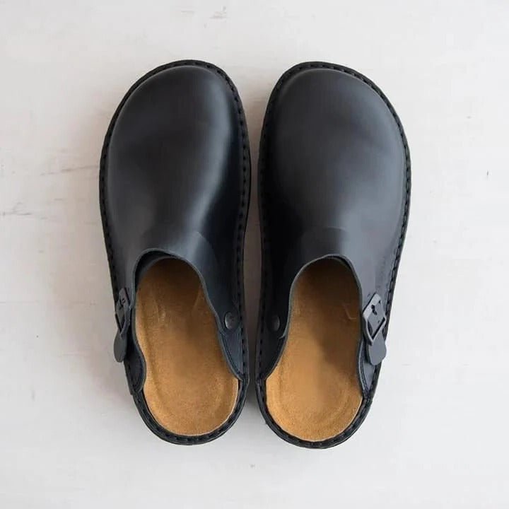 Herren-Mules mit Fersenriemen