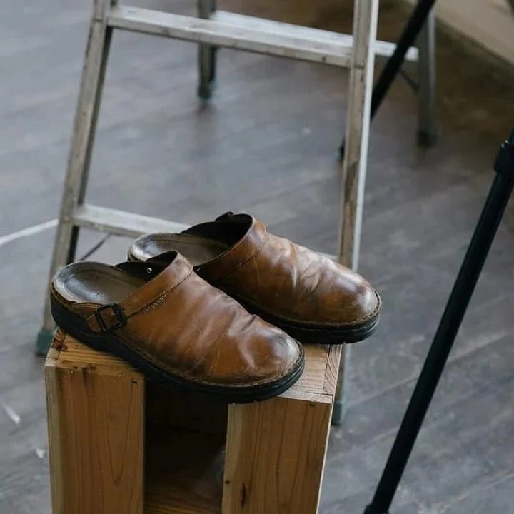 Herren-Mules mit Fersenriemen