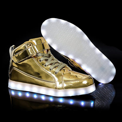 Herren-LED-Sneaker mit USB-Ladefunktion