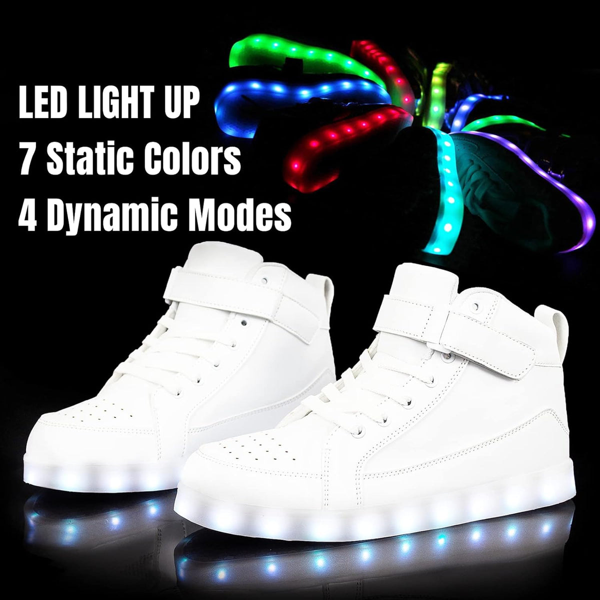 Herren-LED-Sneaker mit USB-Ladefunktion