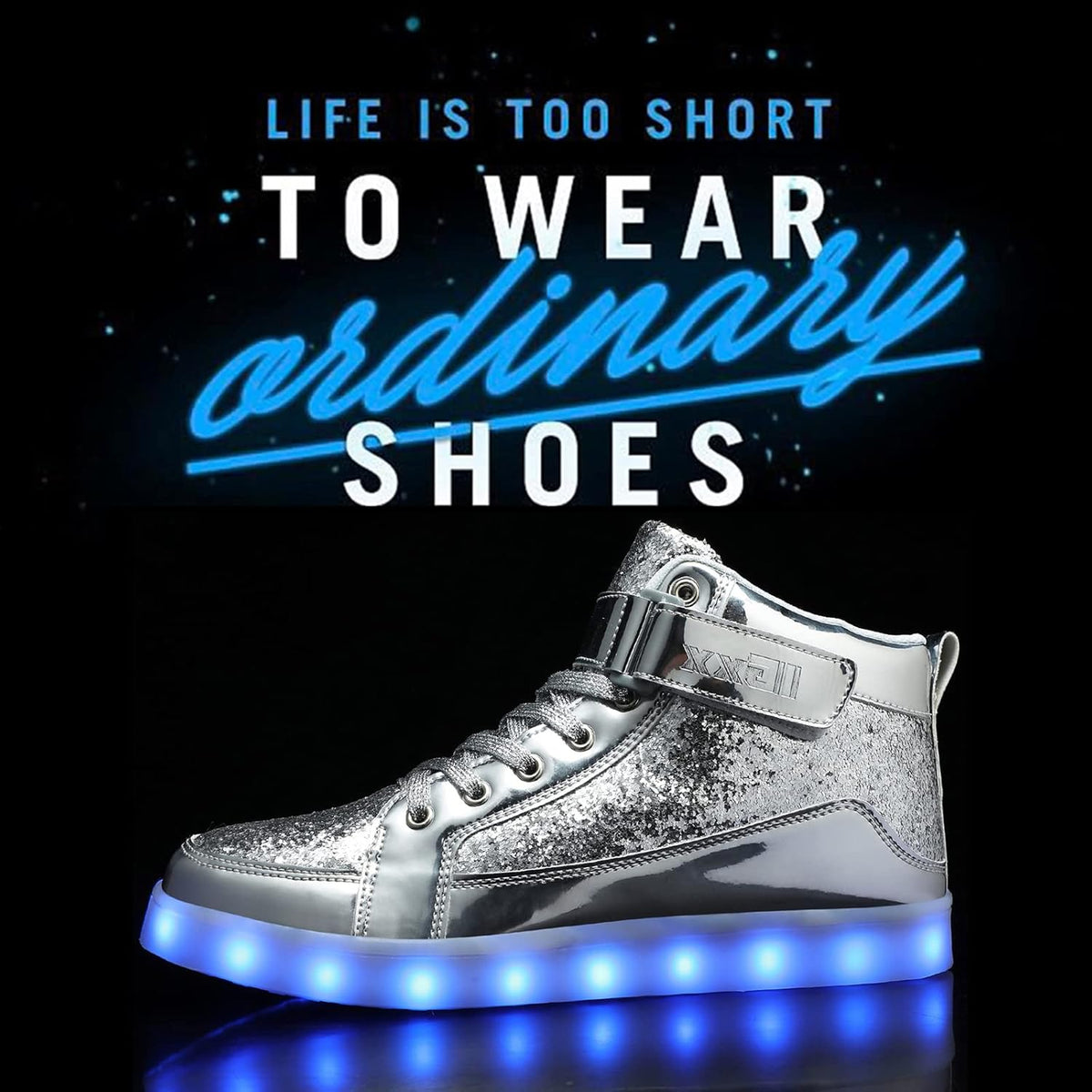 Herren-LED-Sneaker mit USB-Ladefunktion