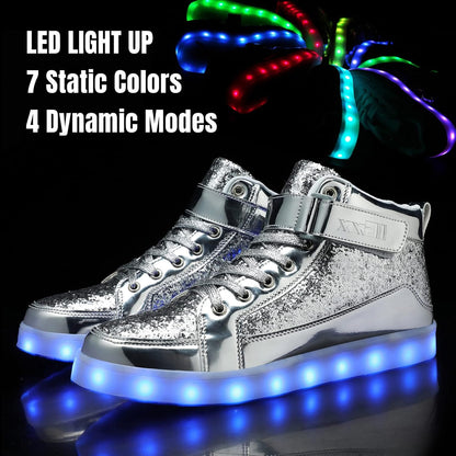 Herren-LED-Sneaker mit USB-Ladefunktion