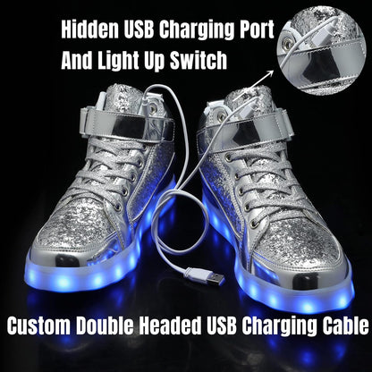 Herren-LED-Sneaker mit USB-Ladefunktion