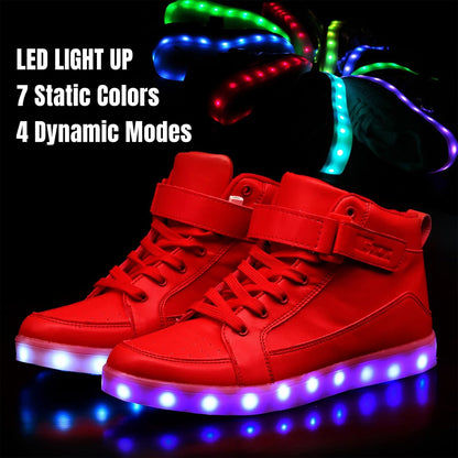 Herren-LED-Sneaker mit USB-Ladefunktion