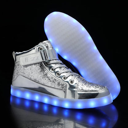 Herren-LED-Sneaker mit USB-Ladefunktion
