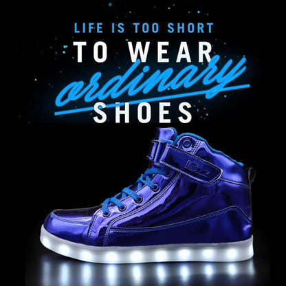 Herren-LED-Sneaker mit USB-Ladefunktion