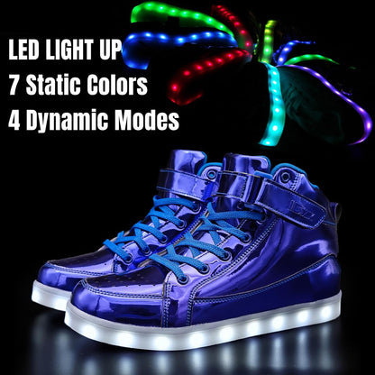 Herren-LED-Sneaker mit USB-Ladefunktion