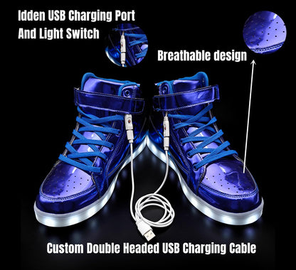 Herren-LED-Sneaker mit USB-Ladefunktion