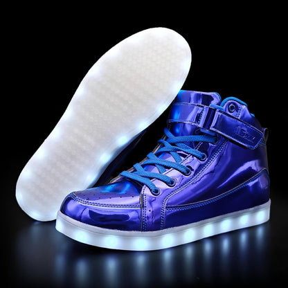 Herren-LED-Sneaker mit USB-Ladefunktion