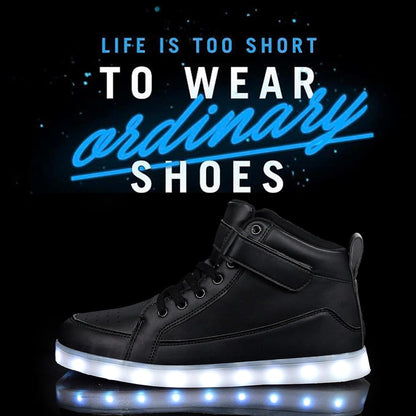 Herren-LED-Sneaker mit USB-Ladefunktion
