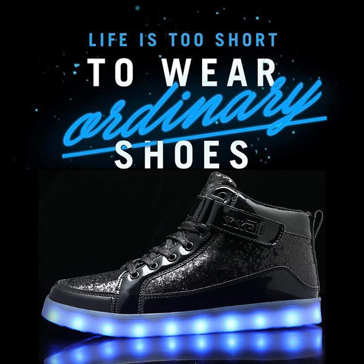 Herren-LED-Sneaker mit USB-Ladefunktion