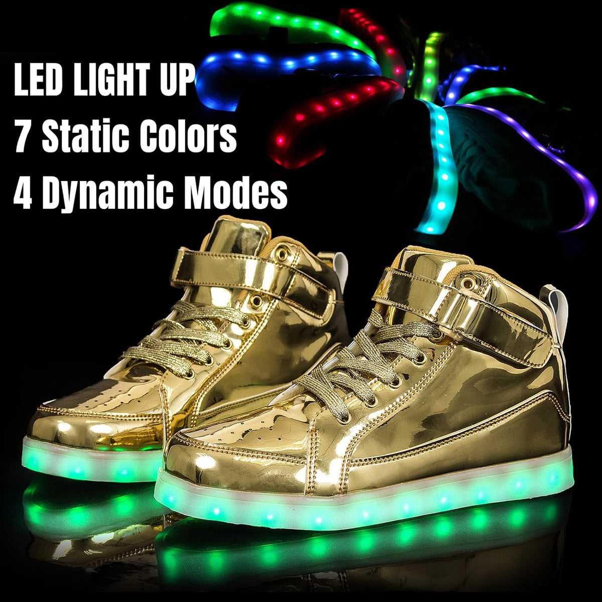 Herren-LED-Sneaker mit USB-Ladefunktion