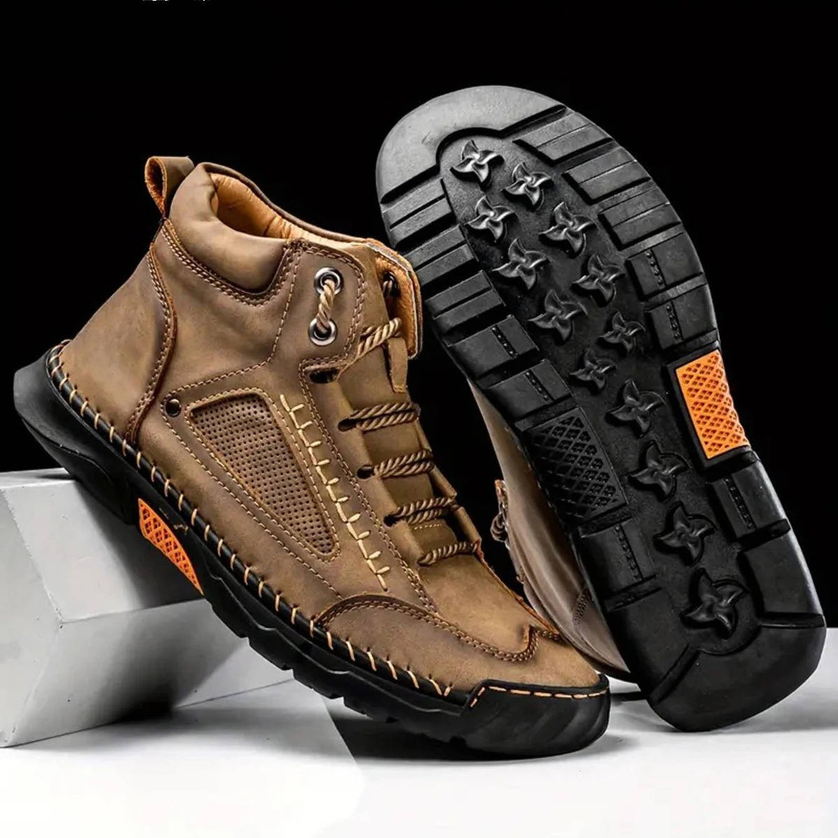 Herren-Wanderstiefel mit Fußgewölbestütze