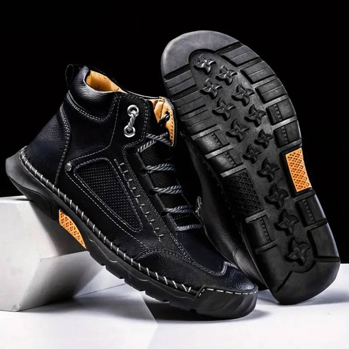 Herren-Wanderstiefel mit Fußgewölbestütze