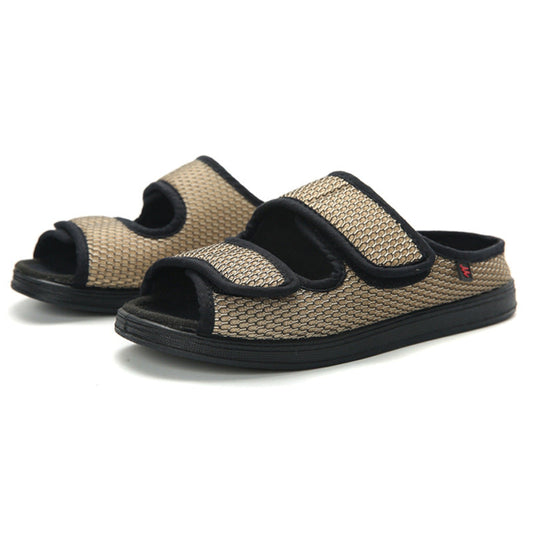 Herren-Schuhe mit extra weiter Passform und Klettverschluss