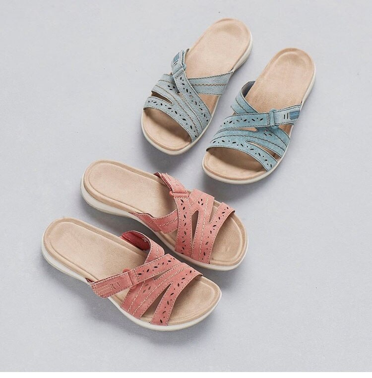 Damen Sommer Orthopädische Sandalen mit verstellbarer weicher Sohle