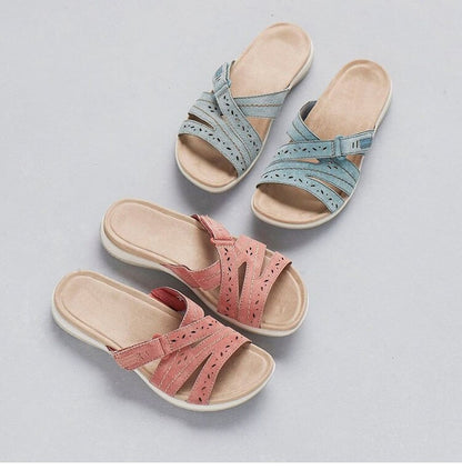 Damen Sommer Orthopädische Sandalen mit verstellbarer weicher Sohle